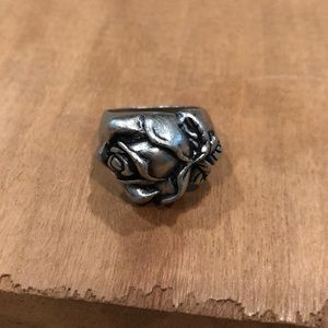 ModCloth Metal Rose Ring